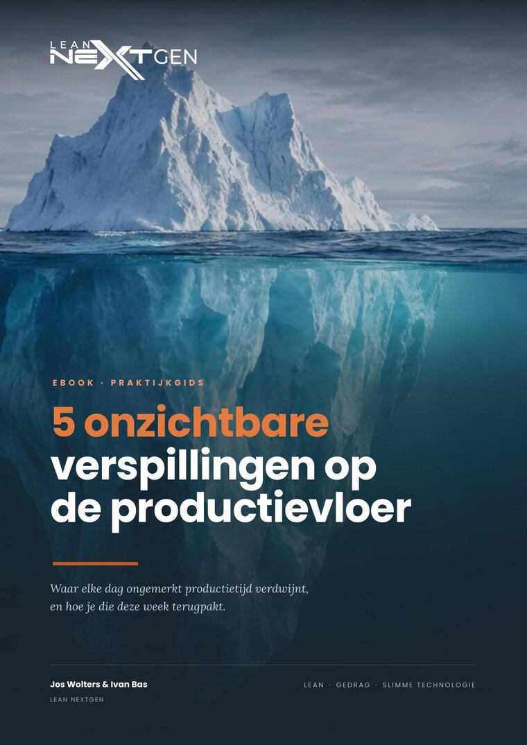 Cover van het ebook: 5 onzichtbare verspillingen op de productievloer